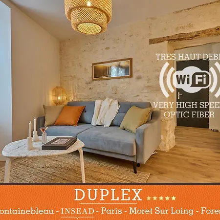 Appartement standing à 7min de Fontainebleau centre, 3min de Moret-sur-Loing et 45min de Paris  Veneux-les-Sablons Exterior foto